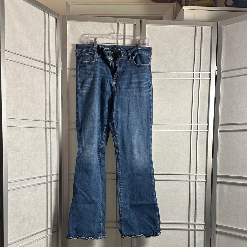 American Eagle Outfitters Medium Blue Flare (Kickboot) Jeans